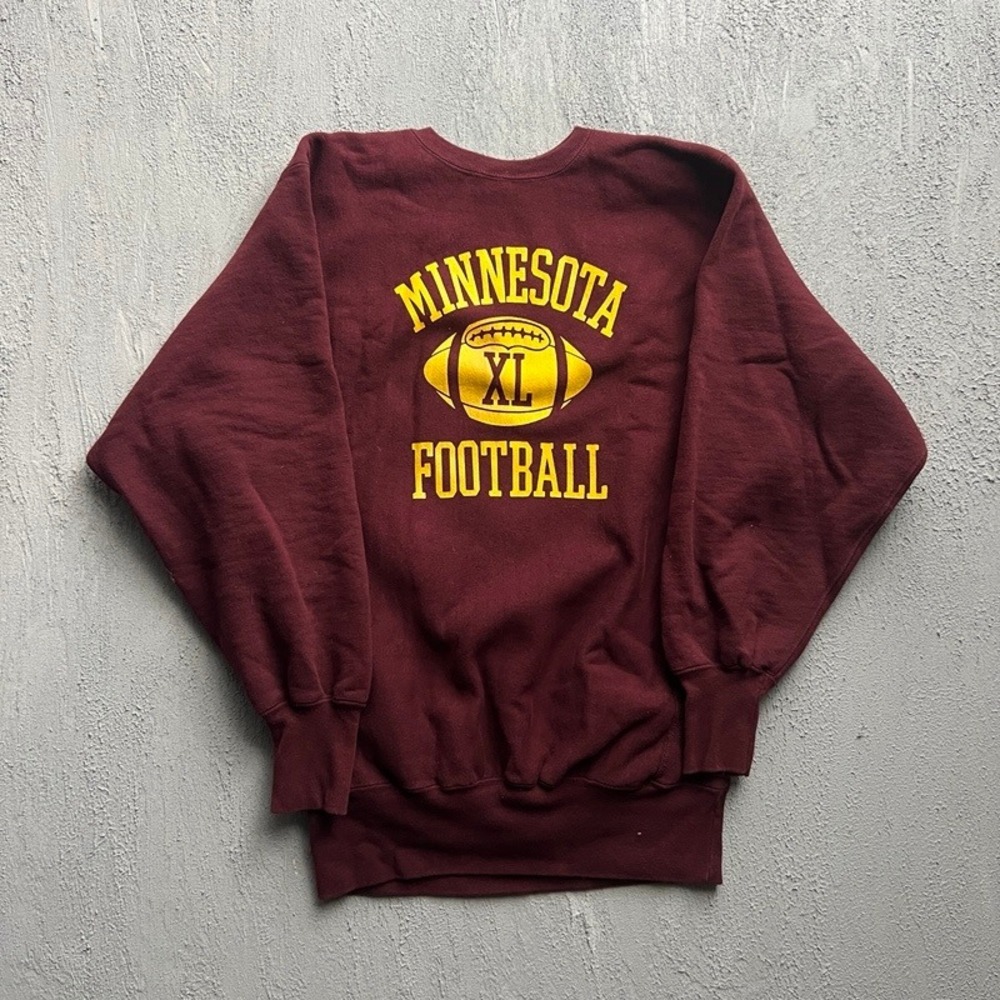 Vintage Minnesota Football Champion Reverse Weave Sweatshirt XXL Maroon 1990s
